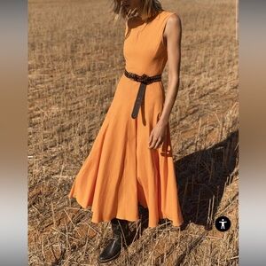 SOLD / Zara MIDI SWING DRESS ZW COLLECTION size xs